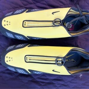 Nike Yellow and Navy Slip-On Athletic Sneakers